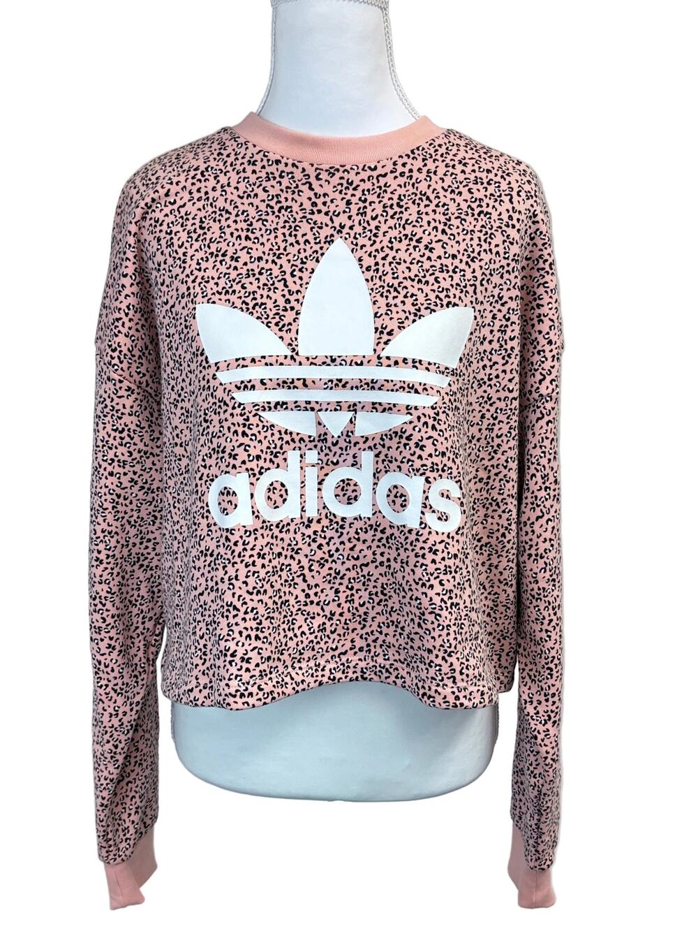 Adidas women's long sleeve cropped sweatshirt